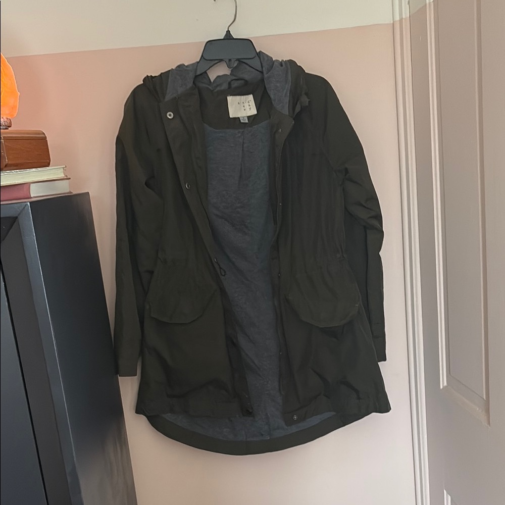 a new day Green Utility Jacket Lightweight Casual